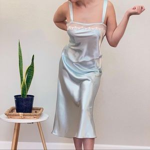 Soft Mint Green Vintage Slip Dress